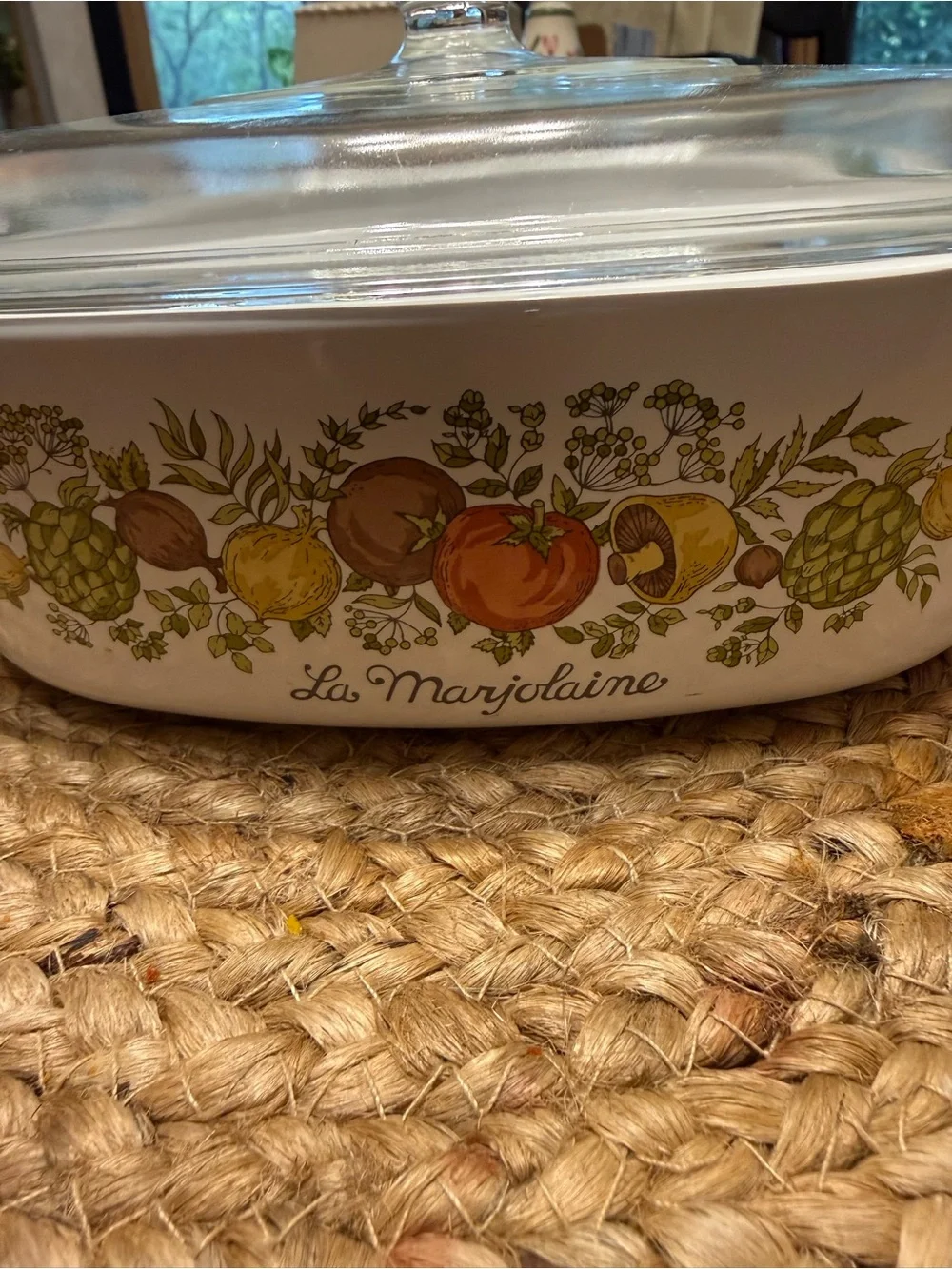 CorningWare 'Les Margarites' White Glass Casserole Dish with Lid